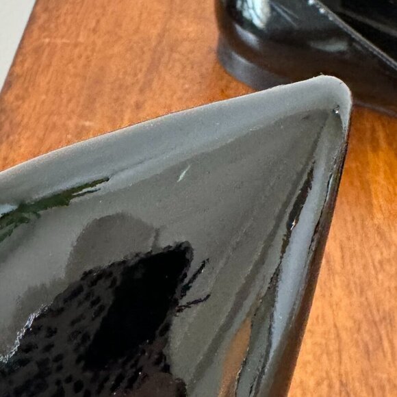 Saint Laurent Paris Black Patent Leather Pointed Toe Ballet Flats - Picture 3 of 13